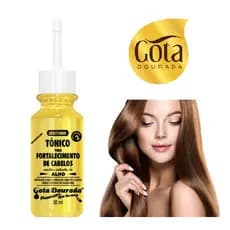 Tônico Capilar Fortificante Extrato de Alho Combate Queda Promove Crescimento - Gota Dourada 30ml