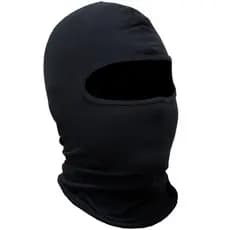 Touca Ninja Preta/Branca Balaclava Algodão Frio Resistente