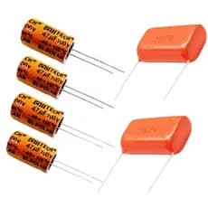 4 Capacitor Corneta 47x100 + 2 Capacitor Sup Tweeter 2m2x250