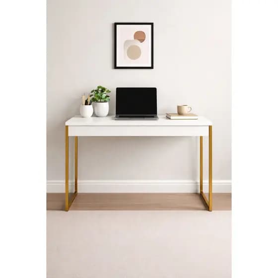 Mesa Escrivaninha Moderna 90cm Escritório Varias Cores