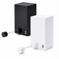 Varal Prático Retrátil Compacto C/Kit Suporte De Montagem De Parede Recolhível 4,2 Metros Em Aço Inox Corda Suporta 25kg