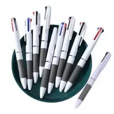 10 Unidades de Caneta Esferográfica Retrátil 3 Cores Azul Vermelho e Preto Caneta Ponta Fina Atacado Para Revenda Brinde