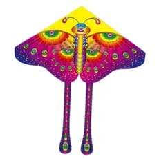 Pipa Borboleta Mariposa Gigante Em 3D Vibrante Tamanho 140cm X 64cm Brinquedo Voador C/ 40M Linha P/ Brincar Ao Ar Livre