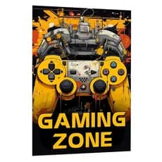 Quadro Decorativo Gamer Controle Estilo Gaming Zone Neon