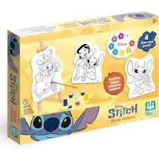 Kit De Pintura Infantil Com Cavalete Stitch Disney