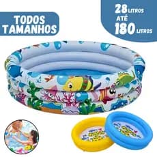 Piscina Infantil Inflável 180L/100L/28L Inflável Para Bolinhas E Água Verao