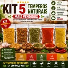 KIT 05 Temperos e Especeriais Premium á Escolher