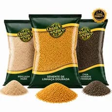 Kit Mix de Sementes Chia Linhaça Psyllium Fibras Low Carb Total 750g