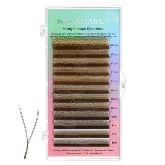 Cílios Nagaraku Y Marrom 8-14 e 8-12 - ENVIO IMEDIATO