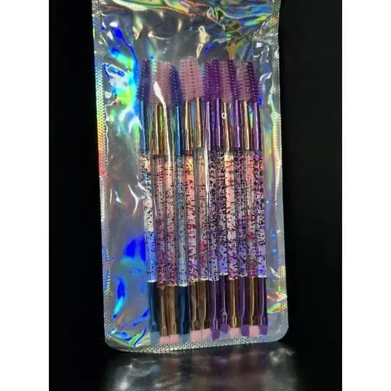 Kit 12 Pincel Para Sobrancelhas Duplo Escova e Chanfrado ENVIO IMEDIATO
