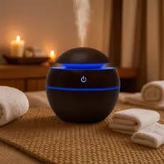 Umidificador 200ml Aromático LED para Quarto e Ambiente Relaxante