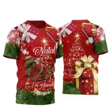 CAMISA PROMOCIONAIS  CAMISETA NATAL PAPAI NOEL