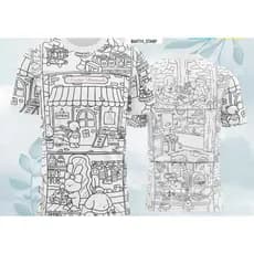 Camiseta Infantil Branca Para Pintura