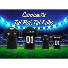 Camiseta Tal Pai Tal filho Camisa Personalizada Timão