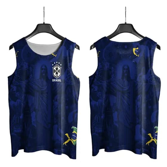 REGATA PATRIA CRISTO PRETA AZUL COPA