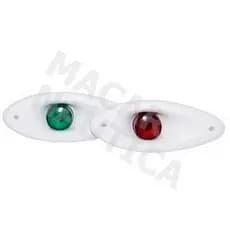 Luz De Navegação Proa Bombordo Boreste Vermelho Verde Olho Tubarão Led 12v Barcos Lanchas veleiros