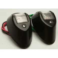 Luz Navegação Bombordo Boreste 12v Led Barcos Lanchas Preto