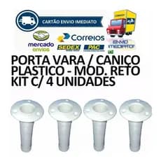 Porta Varas Suporte Pesca Embutir Caiaque Barco Lancha 4 Un