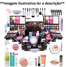 Kit Completo 10 Itens + brinde maquiagens com pinceis variedades box variados