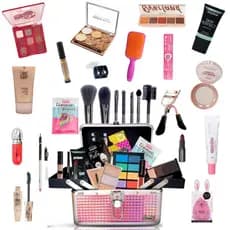 Kit de Maquiagem Completo Blogueira com Pinceis