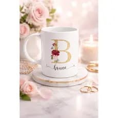 Caneca Personalizada com Nome e Inicial