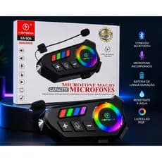 Fone de Ouvido de Capacete Moto Bluetooth Controle De Voz microfone Intercomunicador Motoboy