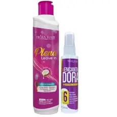 Leave-in Plena 500ml + Gloss Spray #Encantadora 6 em 1 - 70ml - Troia Hair