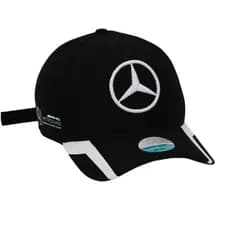 Boné Masculino Mercedes Benz Automotivo F1 Com Aba Curva Ajustável Unissex Diversas Cores