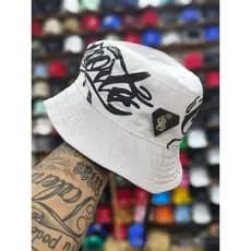 Chapeu Bucket Osascoste Dupla FaceLetreiro Masculino Pescador com Cordinha Lançamento Moda de Moto Estilo Streetwear