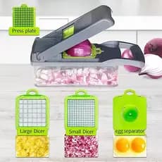 Cortador Triturador Fatiador Multi Nicer Alimentos E Frutas Cinza