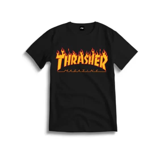 Camiseta Infantil Juvenil Thrasher Magazine  Camisa 100% Algodão T-Shirt Premium