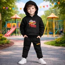 Kit Moletom + Calça de Moletom Conjunto Infantil Juvenil Mcqueen Divertido Inverno