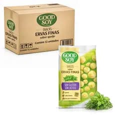 Kit 12 Snacks de soja GOODSOY s/ Gluten Ervas Finas 25g