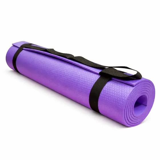 Tapete de Yoga c/ Alça Lilas 5mm EVAMAX 170x60cm