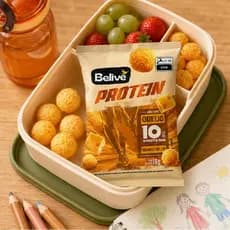 Kit 20 Snack Queijo 10g Proteína s/ Glúten BELIVE 35g