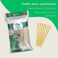 200-400un Palito Para Sanduiche Coquetel Petiscos De Madeira