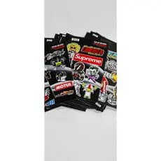 Kit 5 cartelas de adesivos sortida para moto capacete carro