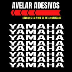 Kit 8 adesivos Yamaha (TAMANHO  DE CADA ADESIVO 35x3cm)