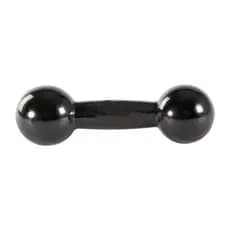 Halter Bola Revestido 1kg Emborrachado para Academia Musculação 01 Unidade