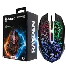 Mouse Gamer Evolut Rayden Eg104 2.400Dpi 6 Botoes