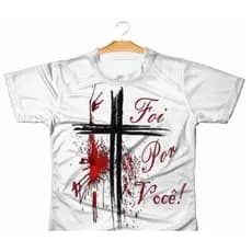 Camiseta Camisa Blusa Gospel Personalizada Evangelica 0028 Poliéster Sublimação
