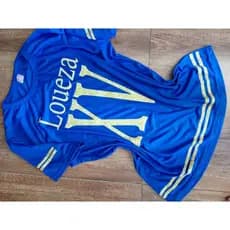 3 Camisas para pista de dança 15 anos Azul Royal letra dourada