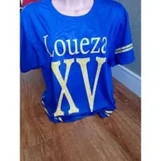6 Camisas personalizadas para 15 anos mangas e barra