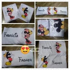 Fronha Casal dia dos Namorados 60*40cm