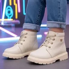 Coturno Botinha Infantil Meninas Estilosas e Confortáveis