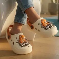 Babuche Sandália Infantil Menino Personalizado Dinossauro Reptor Macio Leve e Divertido