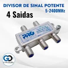 Divisor de Sinal para Antena de TV 4 saidas 5/2400 Proeletronic