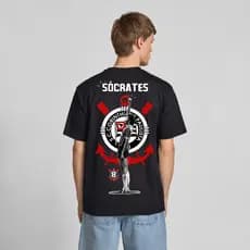 Camiseta Sócrates Democracia Camisa Exclusiva Unissex Frente e Verso Torcedor CP A Pronta Entrega