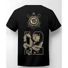 CAMISETA MASCULINA TIMES CORINTHIANS MELHOR DO BRASIL DRAGAO ALGODÃO PREMIUM PLUS-SIZE