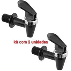 Kit com 2 Torneirinhas Torneira Cromada Galão Suqueiras Refresqueiras Barril Cachaça Garrafas